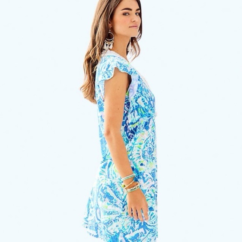 Lilly Pulitzer “Zandra” Dress – Medium – Blue/Green - Picture 2 of 9